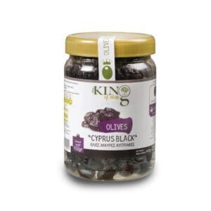 King of Olives Cyprus Black Olives 8x450g