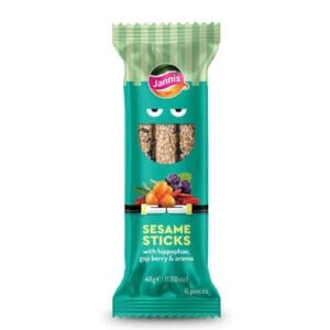 Jannis Sesame Sticks with Hippophae Goji Berries & Aronia 6x48g