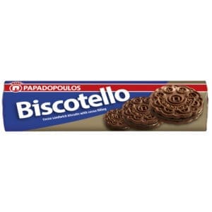 Papadopoulos Chocolate Sandwich Biscuits 12x200g