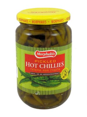 Morphakis Hot Chillies in Vinegar 12x350g