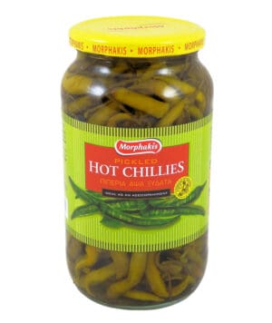 Morphakis Hot Chillies in Vinegar 12x1kg