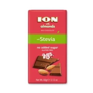Ion Stevia Milk Chocolate with Almonds 10x60g