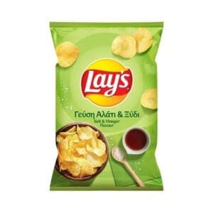 Lays Salt & Vinegar Crisps 25x95g