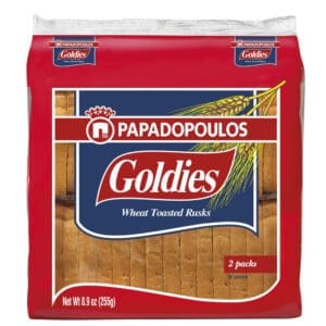 Papadopoulos Goldies Wheat Rusks 16x225g