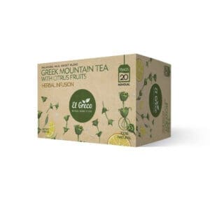 El Greco Mountain Tea with Citrus Flavour Teabags 10x20bags
