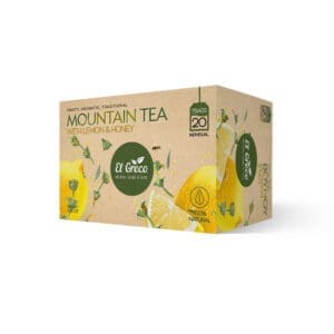 El Greco Mountain Tea with Lemon & Honey Teabags 10x20bags