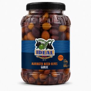 Ideal Pitted Mixed Olives with Garlic 6x800g