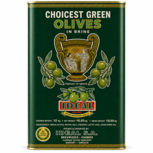 Ideal Whole Chalkidiki Green Olives Mammoth 12kg