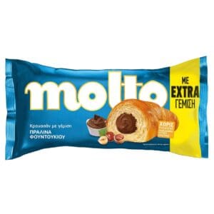Molto Croissant with Hazelnut Praline Filling 18x98g