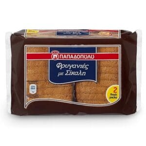 Papadopoulos Goldies Whole Wheat Rusks 16x160g