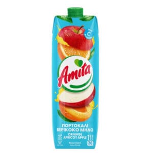Amita Orange Apple & Apricot Juice 12x1lt