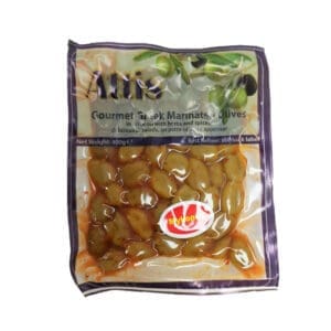 Attis Mykonos Pitted Hot Green Olives 8x400g