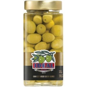 Ideal Whole Chalkidiki Green Olives Extra Jumbo 12x310g