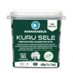 Marmarabirlik Kuru Sele Dried Black Olives 3XS 12x400g