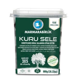 Marmarabirlik Kuru Sele Dried Black Olives 3XS 12x800g