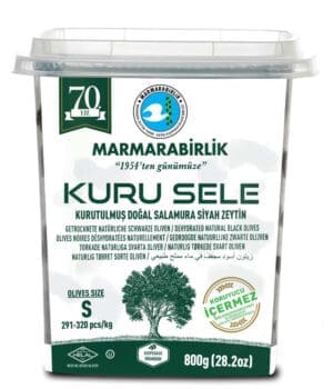 Marmarabirlik Kuru Sele Dried Black Olives S 12x800g