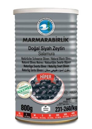 Marmarabirlik Black Olives in Brine L 6x800g