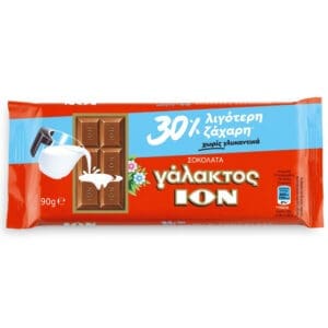 Ion Milk Chocolate (30% Less Sugar) 10x90g
