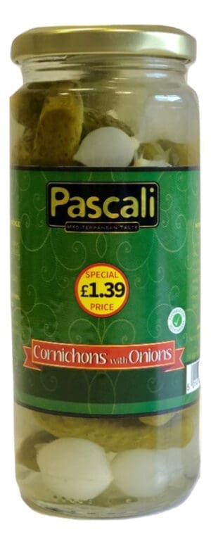 Pascali Mini Gherkins with Garlic & Chilli 12x480g