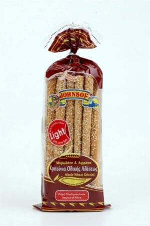 Johnsof Cypriot Wholewhat Long Grissini 12x200g