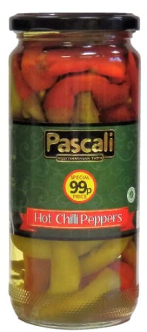 Pascali Hot Chilli Peppers 12x480g
