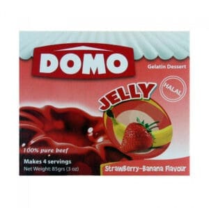 Domo Strawberry & Banana Jelly 6x85g