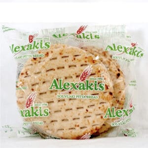 Alexakis Greek White Pita Bread 18cm 120pcs