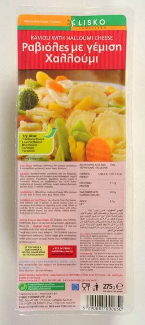 Lisko Ravioli with Halloumi 20x275g