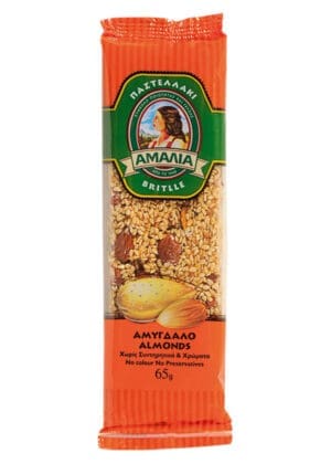 Amalia Pastellaki Bar with Almonds 10x65g