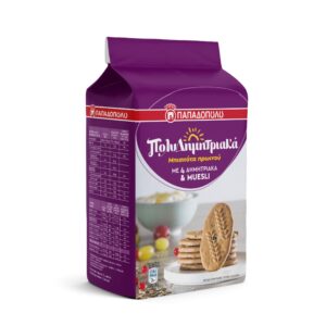 Papadopoulos Breakfast Biscuits with 4 Cereals and Muesli 12x175g