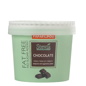 Papaphilippou Fat Free Chocolate Ice Cream (No Added Sugar) 12x150ml