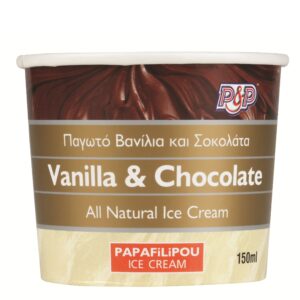 Papaphilippou Vanilla & Chocolate Ice Cream 24x150ml