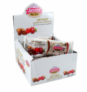 Jannis Nougat with Cranberry & Almonds 20x35g