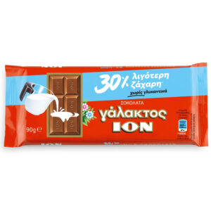 Ion Milk Chocolate (30% Less Sugar) 10x90g