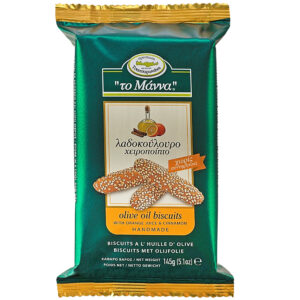 Manna Cretan Olive Oil Biscuits with Orange & Cinnamon 12x145g