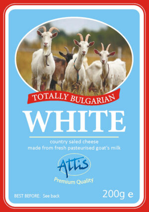 Attis White Salad Cheese (Goat s  Milk) 12x200g