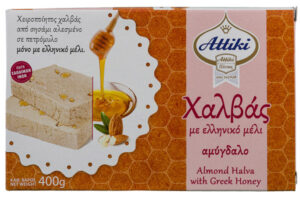 Attiki Honey Halva with Almonds 12x400g