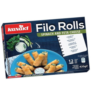 Kanakis Filo Rolls with Spinach & Cheese 12x420g