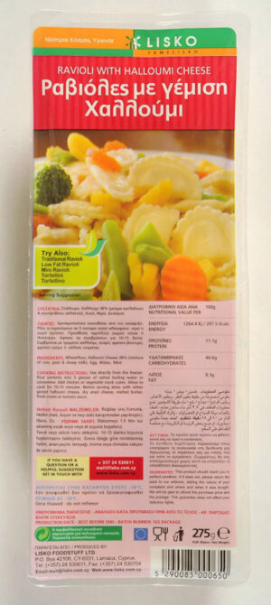 Lisko Ravioli with Halloumi 20x275g