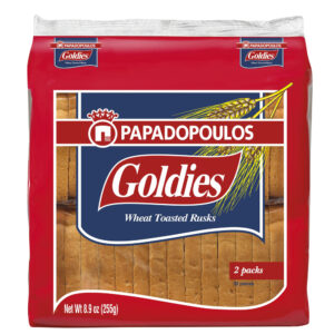 Papadopoulos Goldies Wheat Rusks 16x225g