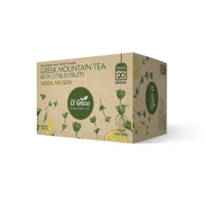 El Greco Mountain Tea with Citrus Flavour Teabags 10x20bags