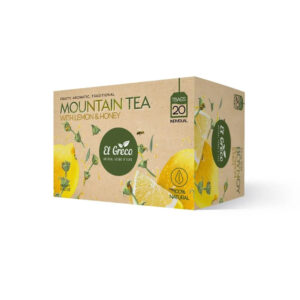 El Greco Mountain Tea with Lemon & Honey Teabags 10x20bags